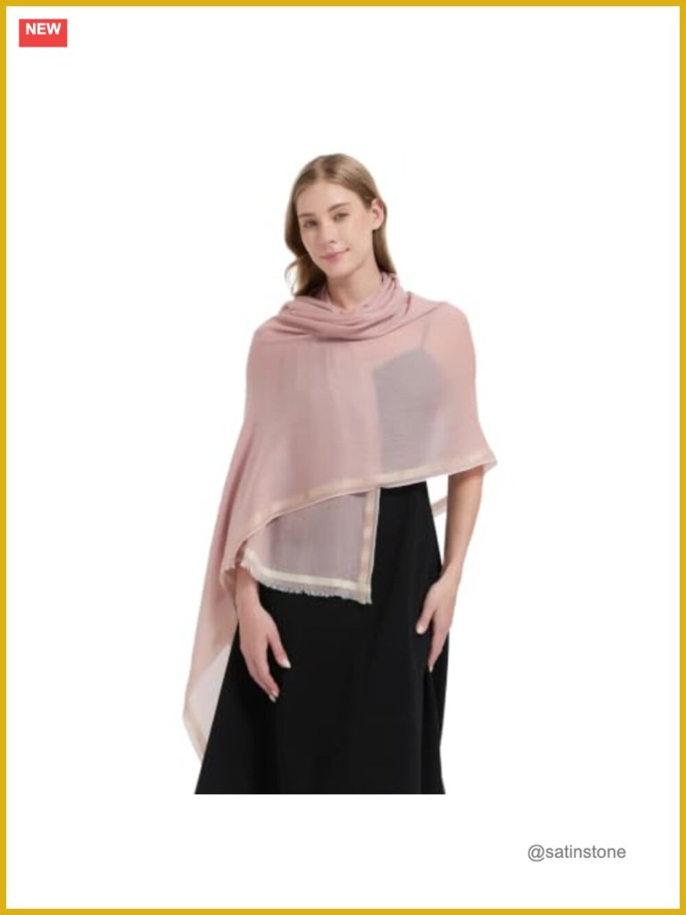 100% Cashmere Luxury Wrap Travel Shawl Scarf for Women Pashmina Stole All-Season